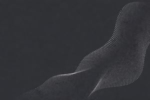 Dynamic dotted wave on gray gradient